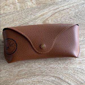 Ray Ban brown leather sunglasses case